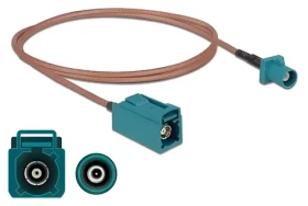 DeLock FAKRA Z 1m / Anténny kábel / RG-316 / 2,4 GHz / 50 Ohm (90005)