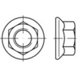 TOOLCRAFT 139770 ozubená matica s prírubou M4 DIN 6923 ocel glavanizované zinkom 1000 ks; 139770