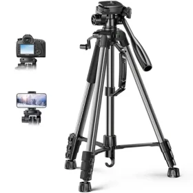 Ugreen LP661 Professional Tripod čierno-šedá / statív / záťaž: 5 kg / vytiahnutie: 53-175 cm (15187)