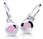 Cutie Jewellery Detské náušnice bieleho zlata C2589-10-X-2