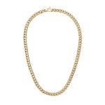 Daniel Wellington Výrazný pozlátený náhrdelník pre mužov Ellipse Cuban Chain DW00401668