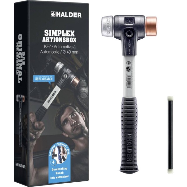 Halder SIMPLEX-Aktionsbox KFZ 3749s001 palička bez spätného rázu 2400 130 mm; 3749s001