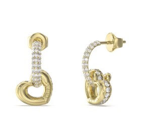 Guess Romantické visiace náušnice Srdiečka LOVE JUBE05465JWYGT/U
