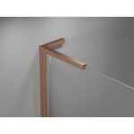 MEXEN/S - Mist-H L Duo sprchovací kút dvere krídlové 105 x 75, transparent, meď kartáčovaná 8A5L-105L-075P-65-00