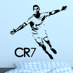 Veselá Stena Samolepka Cristiano Ronaldo Farba: hnědá, Veľkosť: 40 x 38 cm