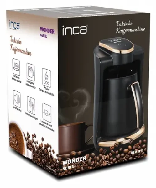 INCA TURBO Wonder Touch-Control čierna / Kávovar / dotykové ovládanie (IKM-011)