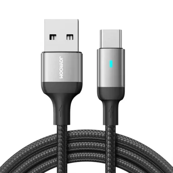 Joyroom S-UC027A10 Nabíjací kábel USB-A (M) - USB-C (M) 3A 1.2m čierna (S-UC027A10 1.2m CB)