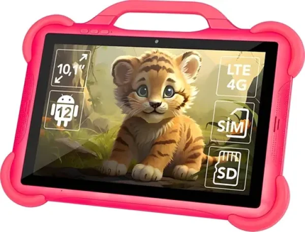 Blow KidsTAB8 ružová / Tablet / 8" / 1280x800 / T606 / 4GB / 64GB / 4G / Android 12 (79-069#)