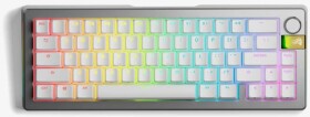 Glorious Glorious Gaming GMMK 3 PRO HE 65% Prebuilt Wireless klawiatura RF Wireless QWERTY US English strieborný