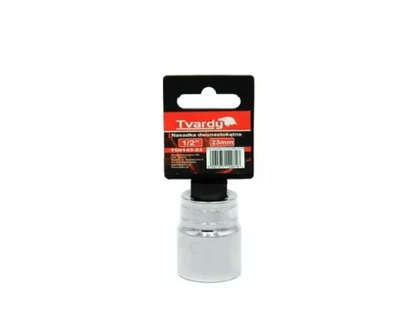 TVARDY Nástrčná hlavica dvanásťhranná 1/2" 23 mm (T00143-23)