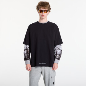 Tričko C.P. Company 1020 Jersey Short Sleeve Stencil T-Shirt Black L