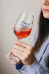 Bella Rose Pohár na víno Teď na mě nemluvte + vianoční krabička