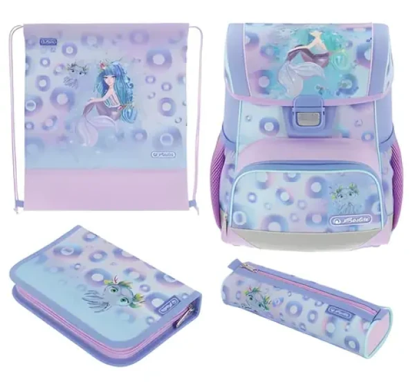 Herlitz Loop PLUS Mystic Mermaid / Školský batoh / Ergonomický dizajn / 17 l / Reflexné prvky / Bedrový pás (50046201)