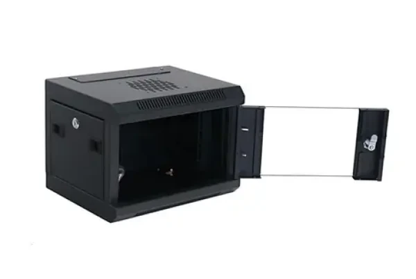 Eurocase GMC3204 10" 4U/280mm čierna / Nástenný rozvádzač / sklenené dvere / zaťaženie 60 kg (GMC3204)