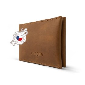 FIXED Kožená peňaženka Smile Wallet so smart trackerom Smile s motion senzorom hnedá (FIXSM-SMMW-BRW)