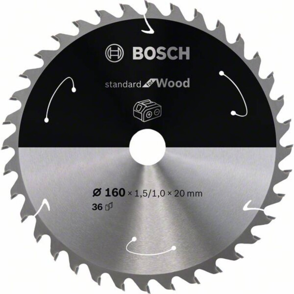 Bosch Accessories Bosch Power Tools 2608837677 tvrdokovový pílový kotúč 160 x 20 mm Počet zubov (na palec): 36 1 ks; 2608837677