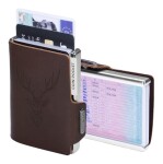 Kožená mini peňaženka Mondraghi Silhouette Classic Deer Brown