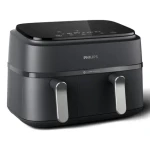 Philips NA351/00 čierno-strieborná / Teplovzdušná fritéza / 2750 W / objem 9 l (NA351/00)