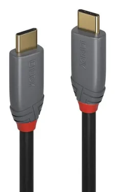 Lindy USB-C 5 m čierna / Kábel / USB-C - USB-C / USB 3.2 / 10 Gbit/s (36908)