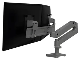 Ergotron LX Pro Desk Dual Direct Arm sivá / Stolné rameno pre 2 monitory (45-684-293)