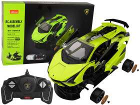 RASTAR RASTAR Konštrukčné autíčko na diaľkové ovládanie Lamborghini Sian 1:18 zelené