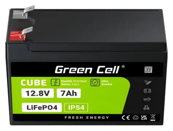 Green Cell LFPGC12V7AH / Batéria LiFePO4 / 12,8V / 7Ah (LFPGC12V7AH)
