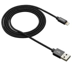 Canyon CNS-MFIC3B čierna / nabíjací kábel / USB 2.0 - Lightning / opletený / 1m (CNS-MFIC3B)