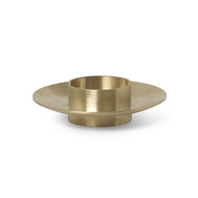 Ferm LIVING Mosadzný svietnik Block Brass 11 cm