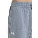Kalhoty Under Armour Rival Fleece Joggers Castlerock Light Heather/ White XL