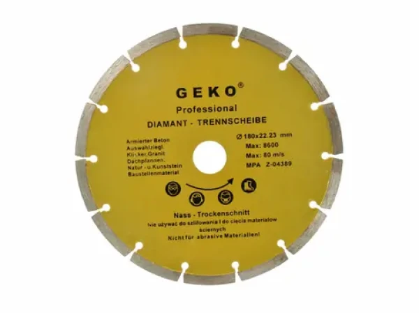 GEKO G00252 / Rezný kotúč diamantový segmentový / 180 x 8 x 22.2 mm (G00252)