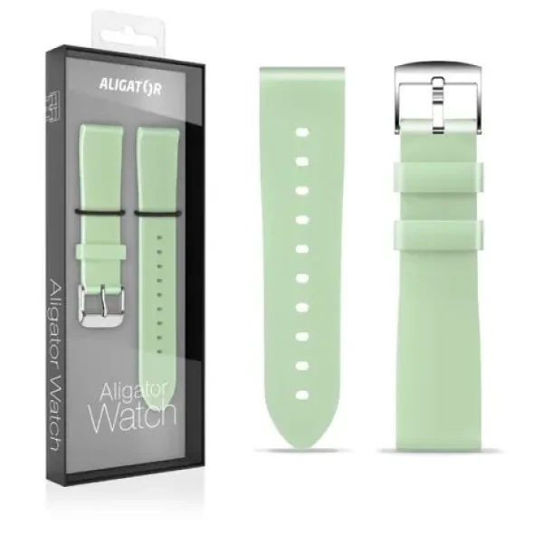 Aligator Remienok silikónový 18mm / pistáciový (18AW0003)