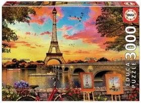 Educa Puzzle Západ slnka v Paríži
