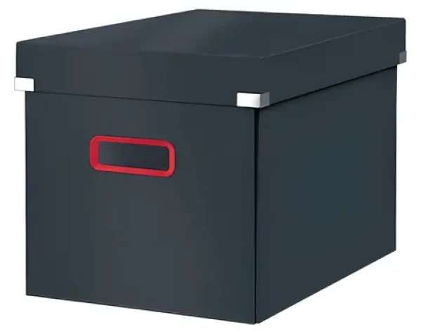 Leitz Krabica ClickStore Cosy L (A4) zamatovo šedá / Kartón / 320 × 310 × 360 mm / skladacia s vekom (53470089)