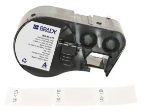 BRADY B-417 samolaminovacie vinylové štítky biele / Štítky do tlačiarne / Vinylové / 25,4x38,1 mm / 180 ks (M4-91-417)