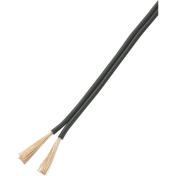 TRU COMPONENTS 93030c507 opletenie / lanko 0.50 mm² čierna 10 m; 93030c507