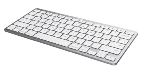 Trust strieborná / Bezdrôtová klávesnica / Bluetooth / CZ/SK layout / nožnicová (25354)