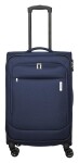 Stredný textilný kufor Travelite Priego M Navy