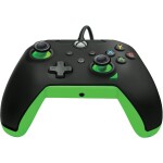 PDP Wired Controller - Neon Black zelená / Herný ovládač / drôtový / USB / 2.4m / Xbox Series X/S Xbox One PC (049-012-GG)