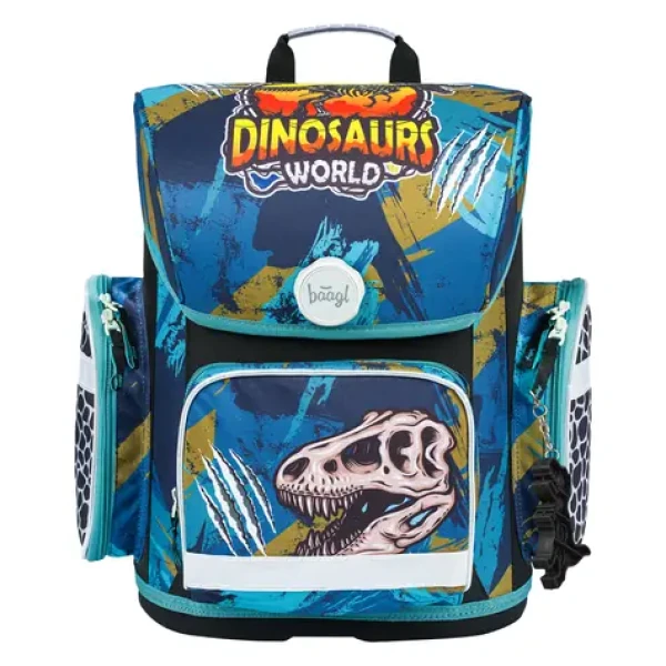 BAAGL Školská aktovka Ergo Dinosaurs World / 19 l / vhodná pre 1. triedu ZŠ (A-32223)