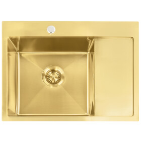REA REA - Oceľový drez Fín BRUSH GOLD ZLE-06013