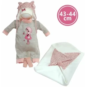 Llorens M844-60 oblečok pre bábiku bábätko NEW BORN veľkosti 43-44 cm