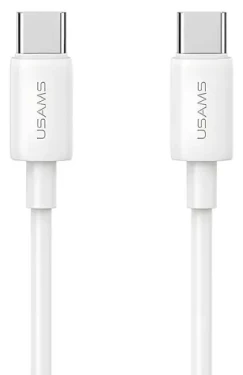 USAMS SJ711USB02 biela / Dátový kábel / USB-C - USB-C / PD 60W / 1 m (SJ711USB02)