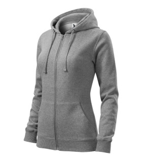 Trendy mikina na zips Dámska tmavošedá Melier L
