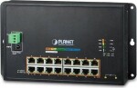 Planet PLANET WGS-4215-16P2S łącza sieciowe Zarządzany L2 Gigabit Ethernet (10/100/1000) Obsługa PoE Čierny