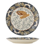 Bloomingville Kameninový dezertný tanier Hezha Blue Ø 16 cm