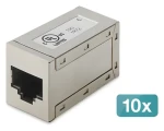 Digitus modulárna spojka CAT 6 tienená 10 ks / Spojka / RJ-45 (AT-AG-8-8-C6S-10)