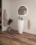 Voľne stojace umývadlo SAT Fusion 85x50 cm otvor pre batériu uprostred SATFUS8550 SATFUS8550