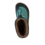 Detské zimné barefoot snehule UP TEX SNOW WOOL Petroleum G3160249-3 - 38