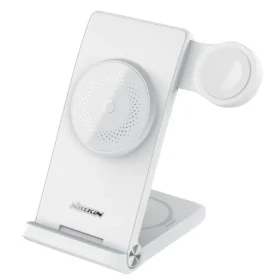 Nillkin PowerTrio 3v1 Bezdrôtová Nabíjačka MagSafe pre Apple Watch biela (6902048256989)