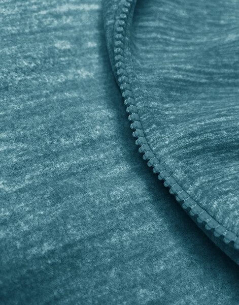 Dámska tyrkysová melanžová fleecová mikina (2310) odstíny zelené XL (42)